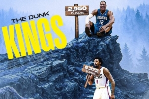 篮下巨兽！美媒晒图历史扣篮数前三：霍华德、小乔丹、奥尼尔