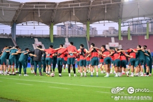 【图集】中超联赛第20轮，河南俱乐部酒祖杜康赛前踩场