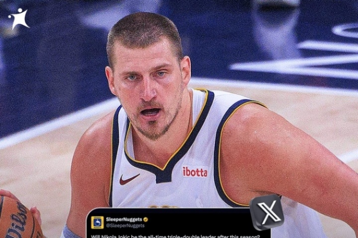 差威少40次掘金媒体：约基奇新赛季结束后会是历史三双王吗？