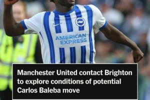 好腰难买❗TA：曼联已询问21岁巴莱巴情况，但布莱顿不想卖