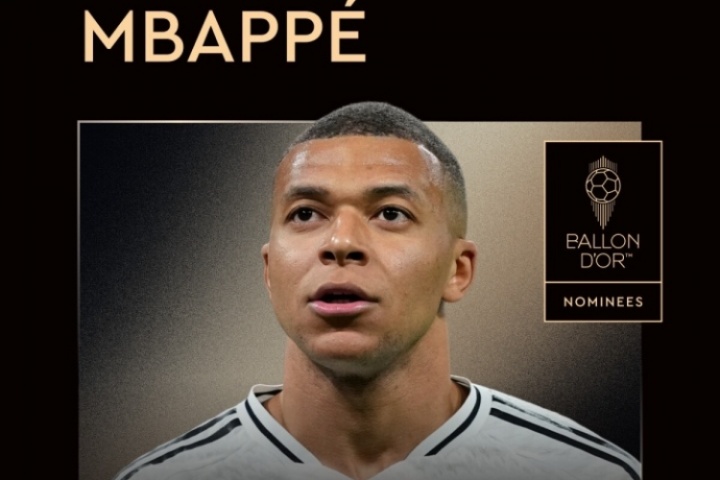 姆总何时捧杯26岁姆巴佩近8次金球提名从未缺席，但最高仅第3