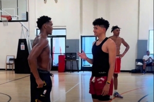 高端局前CBA球员卡米然晒与马瑟林对位：CBA打不明白 打NBA吧