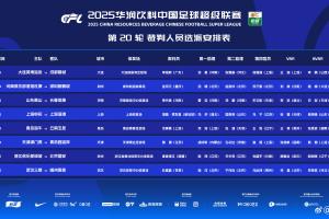 官方：新加坡裁判塔基-贾发里执法上海德比，马宁四官＆张雷VAR