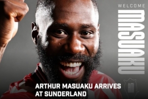 重返英超！桑德兰官方：马苏亚库自由身加盟，合同2年