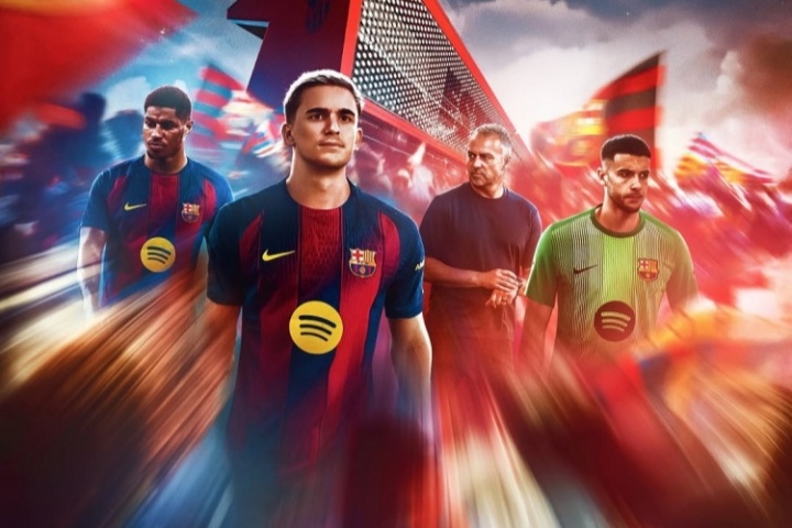 甘伯杯-巴萨vs科莫首发：亚马尔、拉什福德首发，佩德里登场