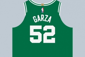 球衣记者：加尔扎在凯尔特人穿52号球衣 米诺特穿8号球衣