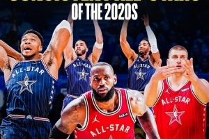 2020年以来仅5人6次进全明星：老詹、约基奇、字母、塔图姆、米球