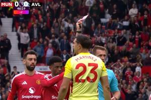 无缘英超首轮！大马丁上赛季末轮对阵曼联时直红被罚，今晚将停赛