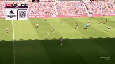 黑猫回来了！梅恩达头球破门，桑德兰1-0领先西汉姆