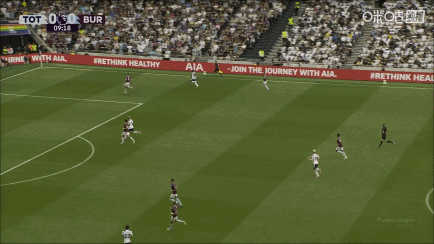 第9分钟，库杜斯助攻，理查利森侧身抽射破门，热刺1-0领先伯恩利