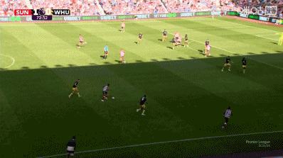 黑猫凶猛！巴拉德头球再下一城，桑德兰2-0领先西汉姆！