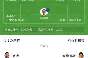 森林vs小蜜蜂首发：怀特、奥多伊、凯莱赫先发，亨德森替补