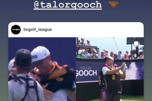 高尔夫球手在印城穿着亚历山大球衣打比赛 SGA转发致意