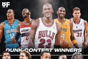 乔科对阵库里伯德诺天王！美媒：五人组扣篮王VS三分王谁能赢？