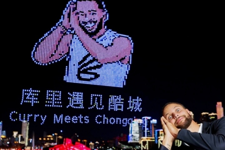 库里发推回顾重庆首日：重庆你燃爆全场这趟旅程注定让人难忘