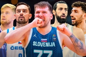 男篮欧洲杯热身赛有五支队一胜难求：斯洛文尼亚格鲁吉亚皆0胜4负