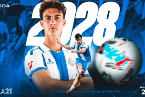 官方：西班牙人与22岁边锋安东尼乌-罗卡续约至2028年