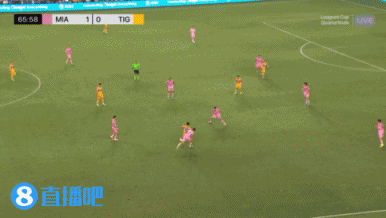 遭扳平！前马竞前锋安赫尔-科雷亚破门，老虎大学1-1迈阿密国际！