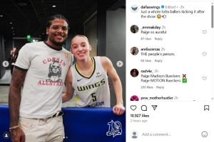 44分创新秀单场得分纪录！飞翼官方晒布克斯与杰伦-格林&切特合影