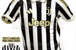 尤文2026-27赛季球衣谍照：主场复古金边翻领，客场夺目粉色