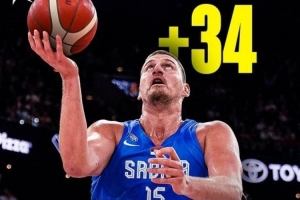 热身赛塞尔维亚106-72斯洛文尼亚 约基奇轻取10分8板 东契奇17分