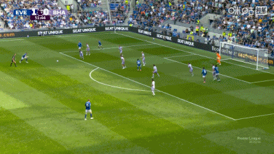 人挪活！格拉利什助攻双响，加纳抽射破门，埃弗顿2-0领先布莱顿