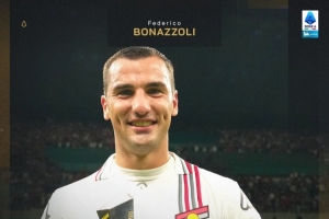 2射正1进球，博纳佐利当选克雷莫纳2-1米兰一役全场最佳