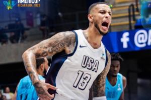 男篮美洲杯小组赛：美国105-93击败巴哈马迎开门红 加时轰出21-9