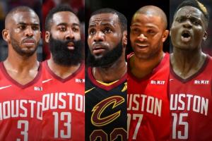 美媒：詹姆斯2018年曾考虑签约火箭 想想他和哈登保罗的三巨头？