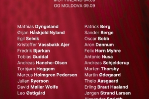 挪威国家队9月大名单：哈兰德、厄德高、鲍勃、索尔洛特在列