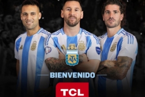 官方：TCL成为阿根廷国家足球队新官方赞助商