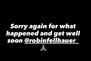 博伊社媒：再次为所发生的事道歉，希望费尔豪尔早日康复