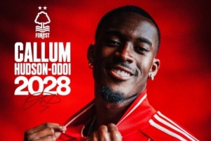 官方：诺丁汉森林和24岁边锋奥多伊续约至2028年