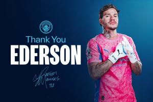 年薪1100万！官方：曼城门将埃德森加盟费内巴切，转会费约1300万