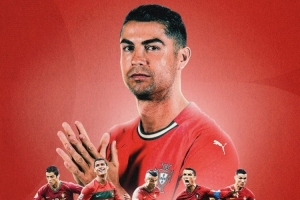 世界杯官方社媒晒C罗海报：C罗迎来第6次世预赛之旅