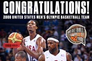 热火官推晒三巨头08年奥运会参赛照 祝贺救赎之队入选名人堂