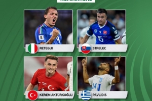 欧洲世预赛本轮最佳球员候选：雷特吉、帕夫里迪斯、斯特列克在列