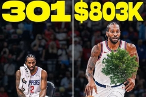 美媒：小卡在快船已赚2.4亿美元薪资 只打301场&每场80万美元