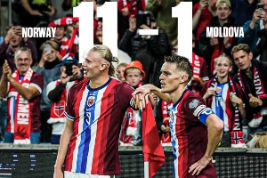 双子星冲击美加墨！挪威世预赛5连胜狂轰24球 哈兰德9球厄德高7助