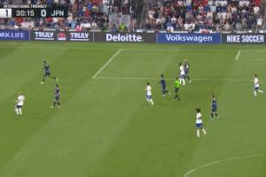 美国1-0日本！阿夫斯坦过人送传中，亚历杭德罗侧身凌空抽射破门