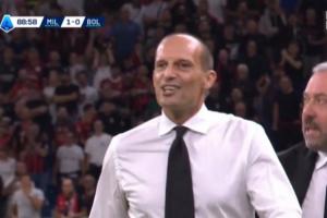 两连犯规不给点球阿莱格里暴怒几乎气笑，被裁判直红罚下