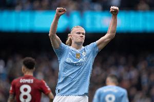 哈兰德50个英超主场打进50球，英超历史上仅希勒效率更高