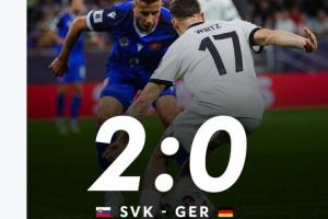 世预赛2-0德国！斯洛伐克最新FIFA排名猛涨10位，升至第42名