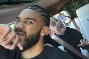 今天当奶爸！塔图姆晒父子自拍 和小Deuce一起摆鬼脸