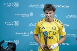 2射1传，菲利克斯当选利雅得胜利5-1利雅得体育全场最佳球员