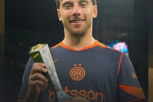 官方：卡洛斯-奥古斯托当选国米2-1萨索洛全场最佳