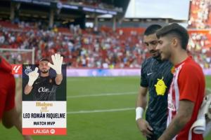 6次扑救！马洛卡门将罗曼当选1-1战平马竞全场最佳球员