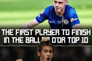 帕尔默成为自内马尔以来，首位没踢欧冠仍闯入金球前十的球员