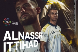 C罗怒目出镜！胜利发布客战吉达海报：一支球队，一颗心