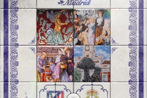 预热焦点战！马竞发布壁画复古风格德比战海报